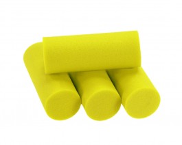 Foam Popper Cylinders, Yellow, 16 mm